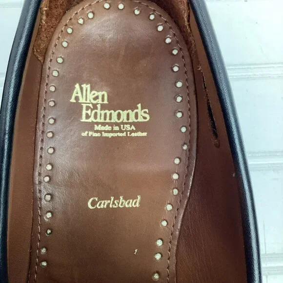 Allen Edmonds Carlsbad Mens 9.5E Leather Weave Penny Loafers Slip On Dress Shoes Allen Edmonds Carlsbad Mens 9.5E Leather Weave Penny Loafers  main image 4